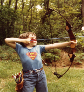 Josh Young With Bow And Arrow