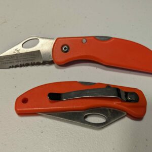 Folding Knife Orange Scaled